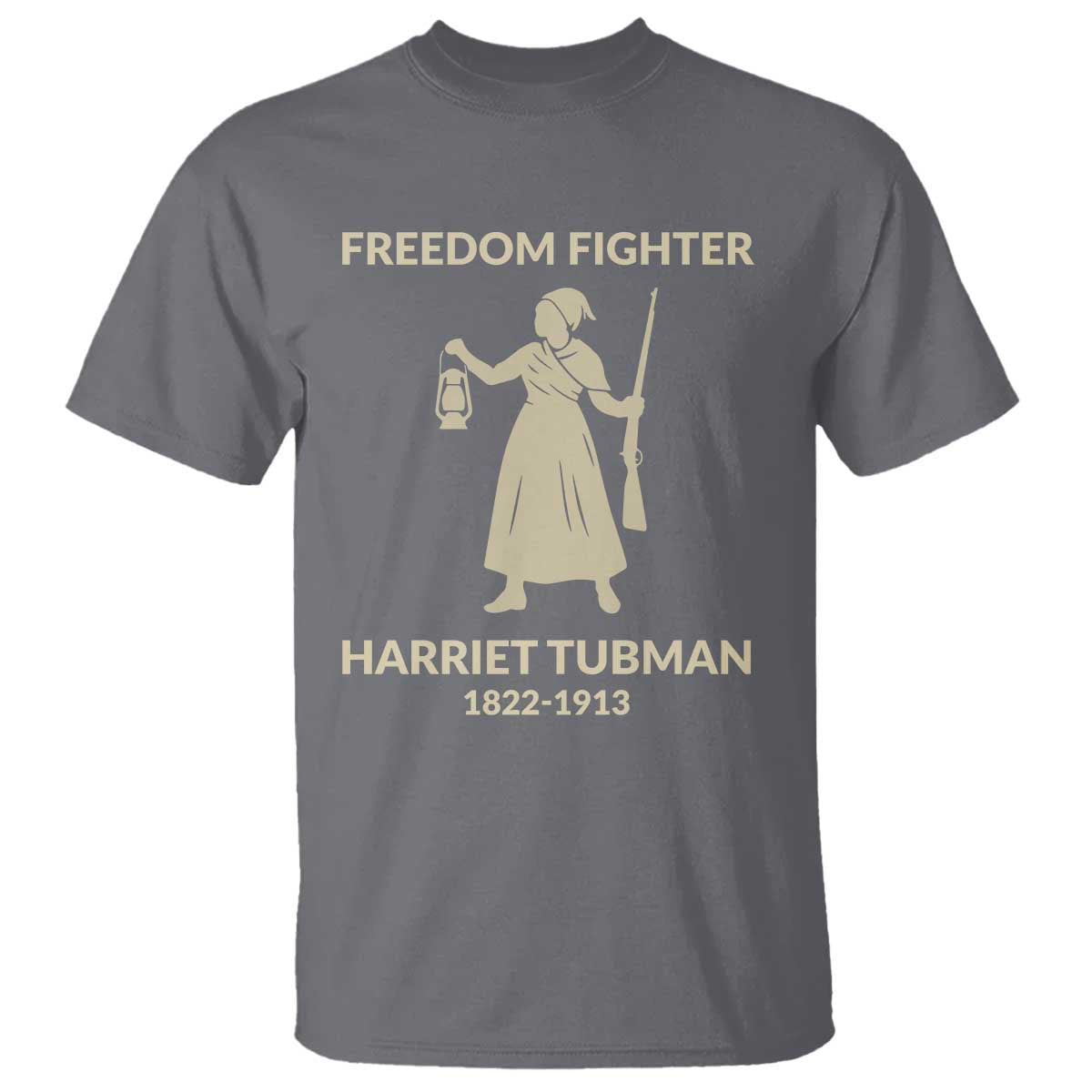 Harriet Tubman Freedom Fighter T Shirt History Lover Gift TS12 Charcoal Print Your Wear