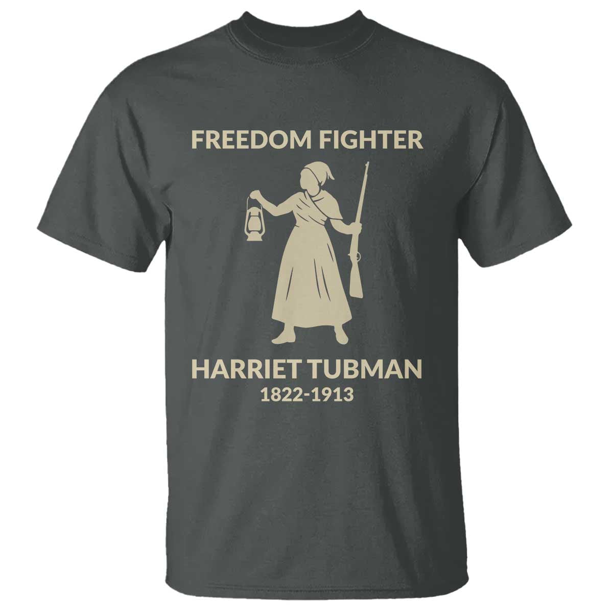 Harriet Tubman Freedom Fighter T Shirt History Lover Gift TS12 Dark Heather Print Your Wear