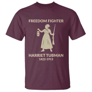 Harriet Tubman Freedom Fighter T Shirt History Lover Gift TS12 Maroon Print Your Wear