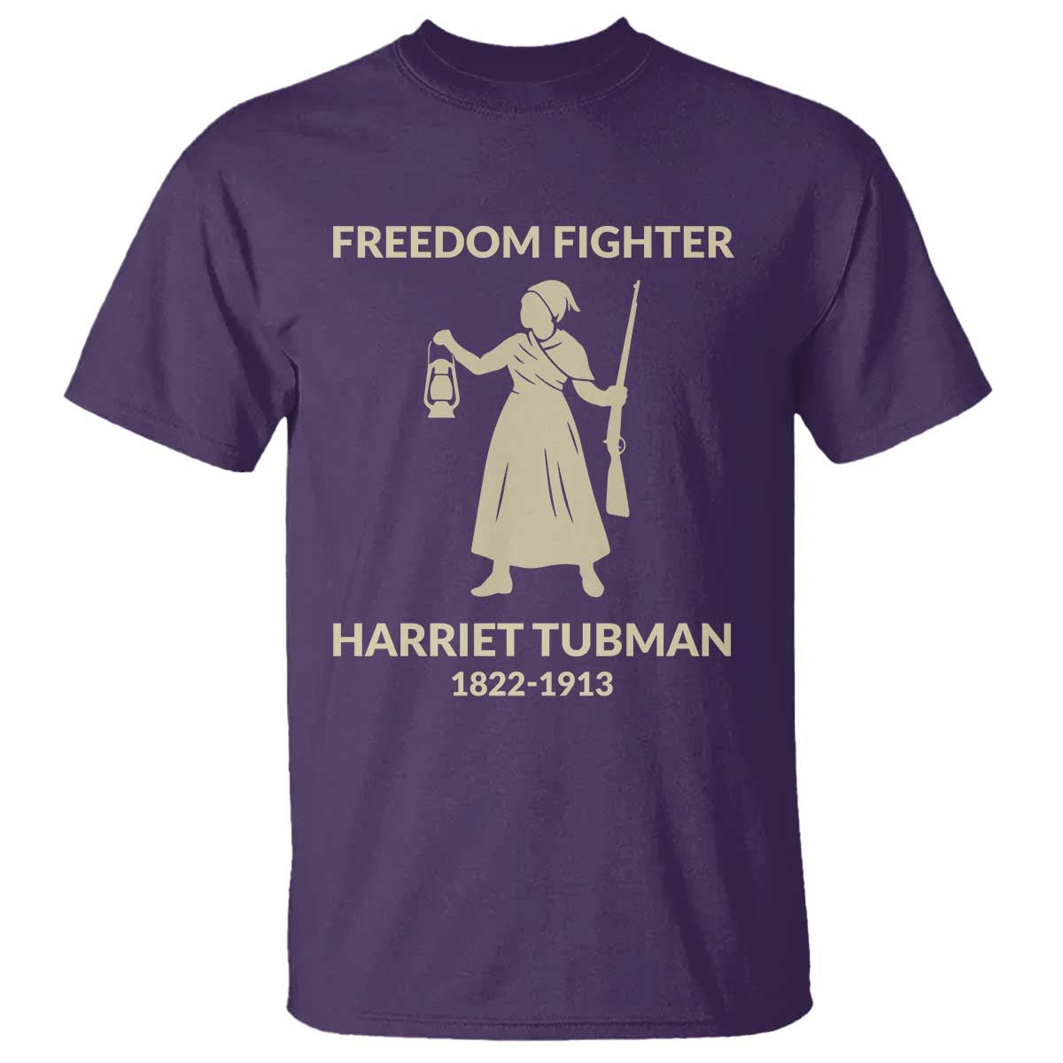 Harriet Tubman Freedom Fighter T Shirt History Lover Gift TS12 Purple Print Your Wear