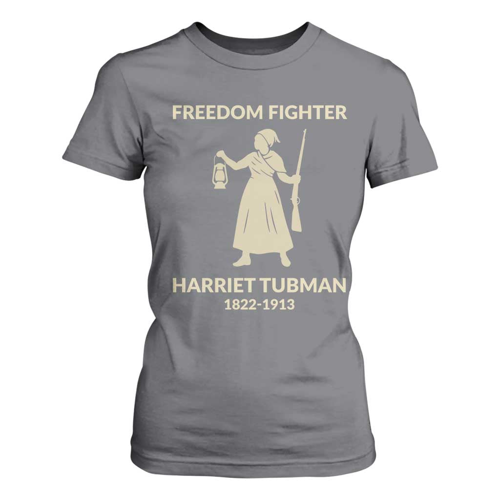 Harriet Tubman Freedom Fighter T Shirt For Women History Lover Gift TS12 Charcoal Print Your Wear
