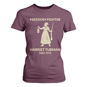 Harriet Tubman Freedom Fighter T Shirt For Women History Lover Gift TS12 Maroon Print Your Wear