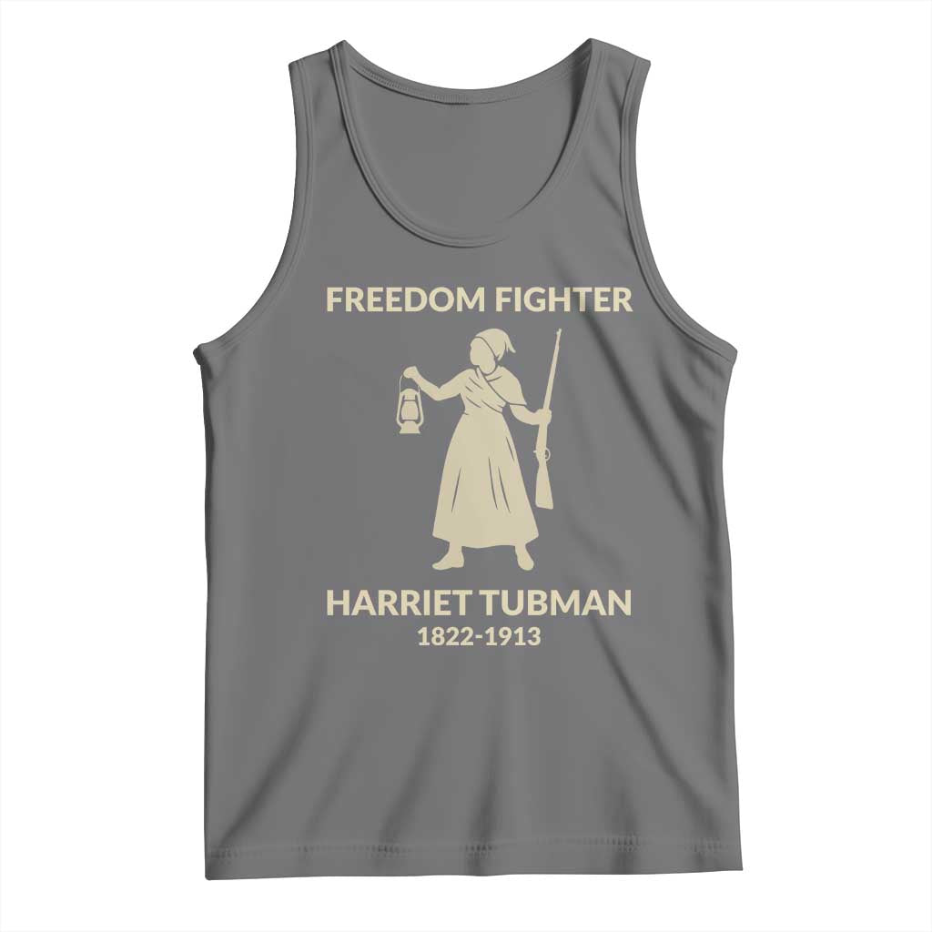 Harriet Tubman Freedom Fighter Tank Top History Lover Gift TS12 Black Heather Print Your Wear