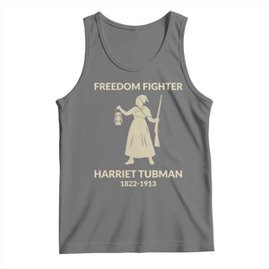 Harriet Tubman Freedom Fighter Tank Top History Lover Gift TS12 Black Heather Print Your Wear