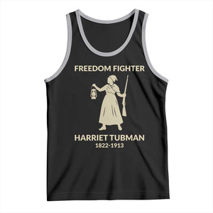 Harriet Tubman Freedom Fighter Tank Top History Lover Gift TS12 Black Athletic Heather Print Your Wear