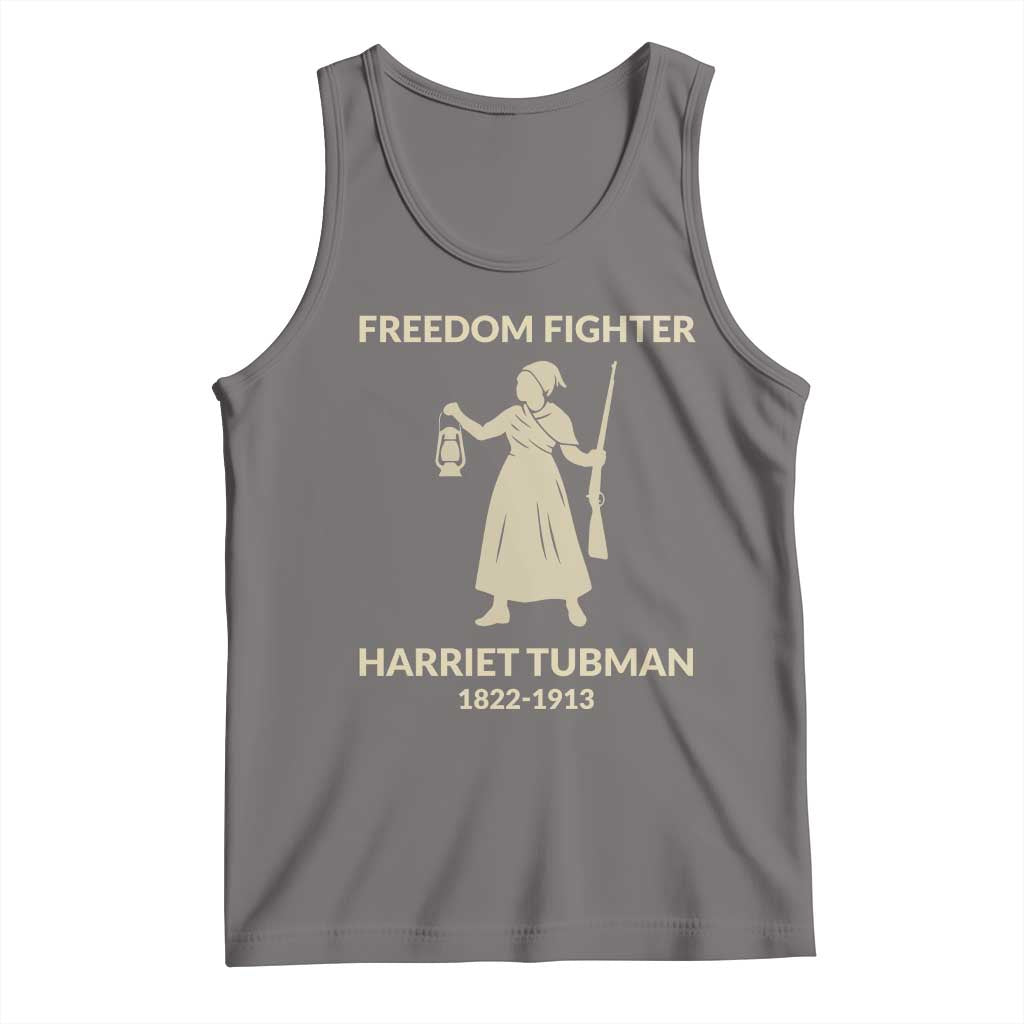 Harriet Tubman Freedom Fighter Tank Top History Lover Gift TS12 Deep Heather Print Your Wear