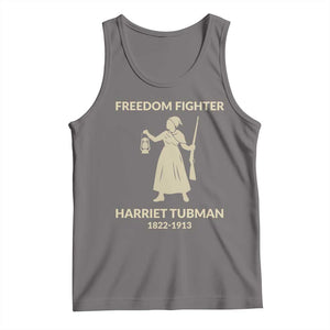 Harriet Tubman Freedom Fighter Tank Top History Lover Gift TS12 Deep Heather Print Your Wear