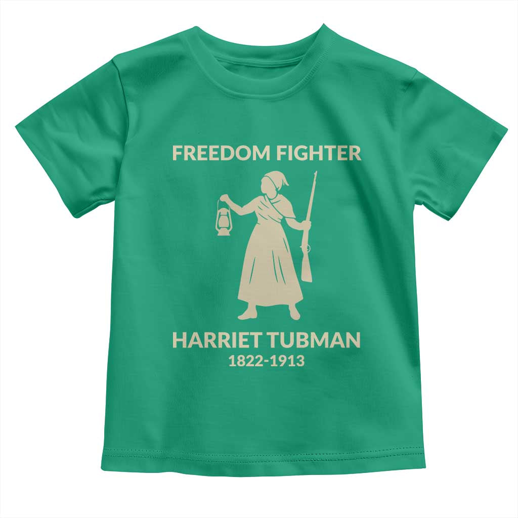 Harriet Tubman Freedom Fighter Toddler T Shirt History Lover Gift TS12 Irish Green Print Your Wear