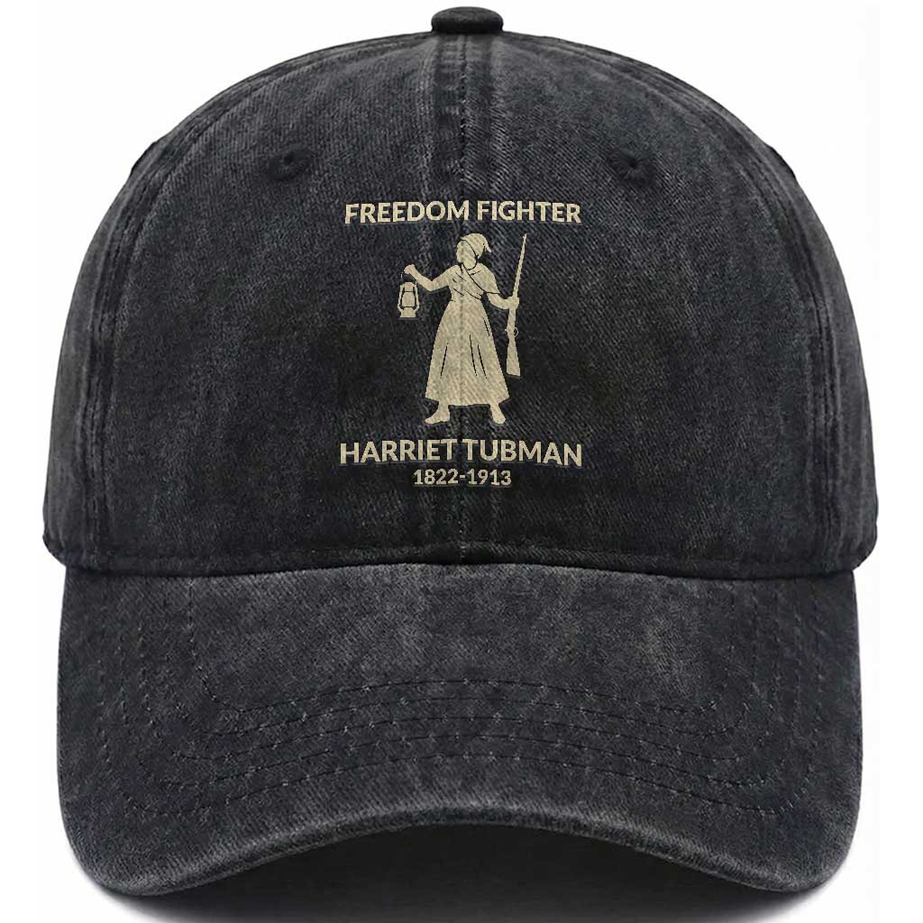 Harriet Tubman Freedom Fighter Washed Cotton Baseball Cap History Lover Gift TS12 Print Your Wear