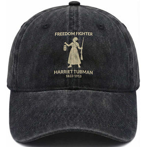 Harriet Tubman Freedom Fighter Washed Cotton Baseball Cap History Lover Gift TS12 Print Your Wear