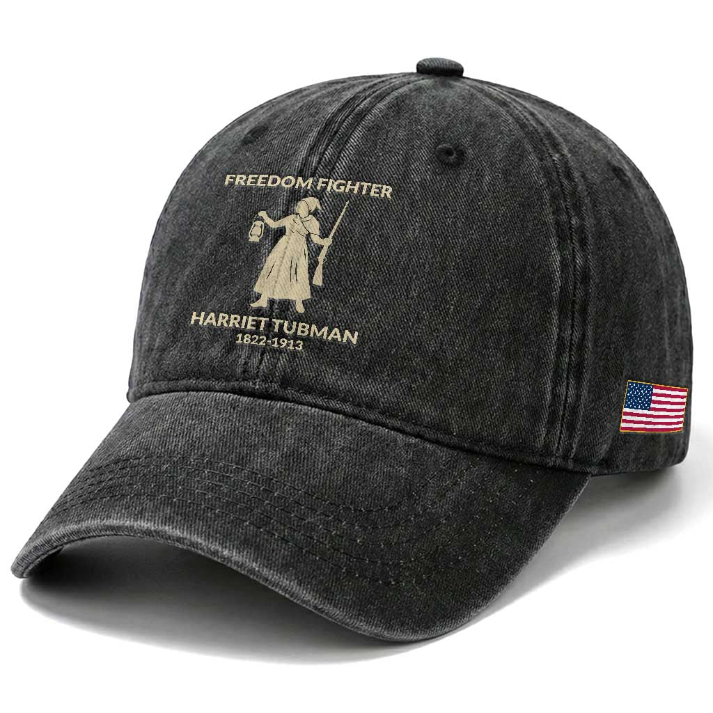 Harriet Tubman Freedom Fighter Washed Cotton Baseball Cap History Lover Gift TS12 Print Your Wear