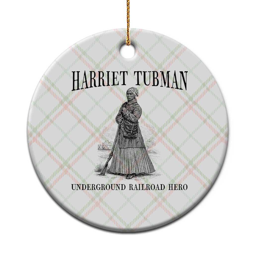 Harriet Tubman Ceramic Ornament Underground Railroad Freedom Leader TS12 1pc Christmas Plaid Print Your Wear
