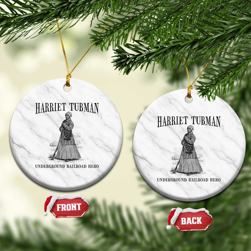 Harriet Tubman Ceramic Ornament Underground Railroad Freedom Leader TS12 1pc White Marble Print Your Wear