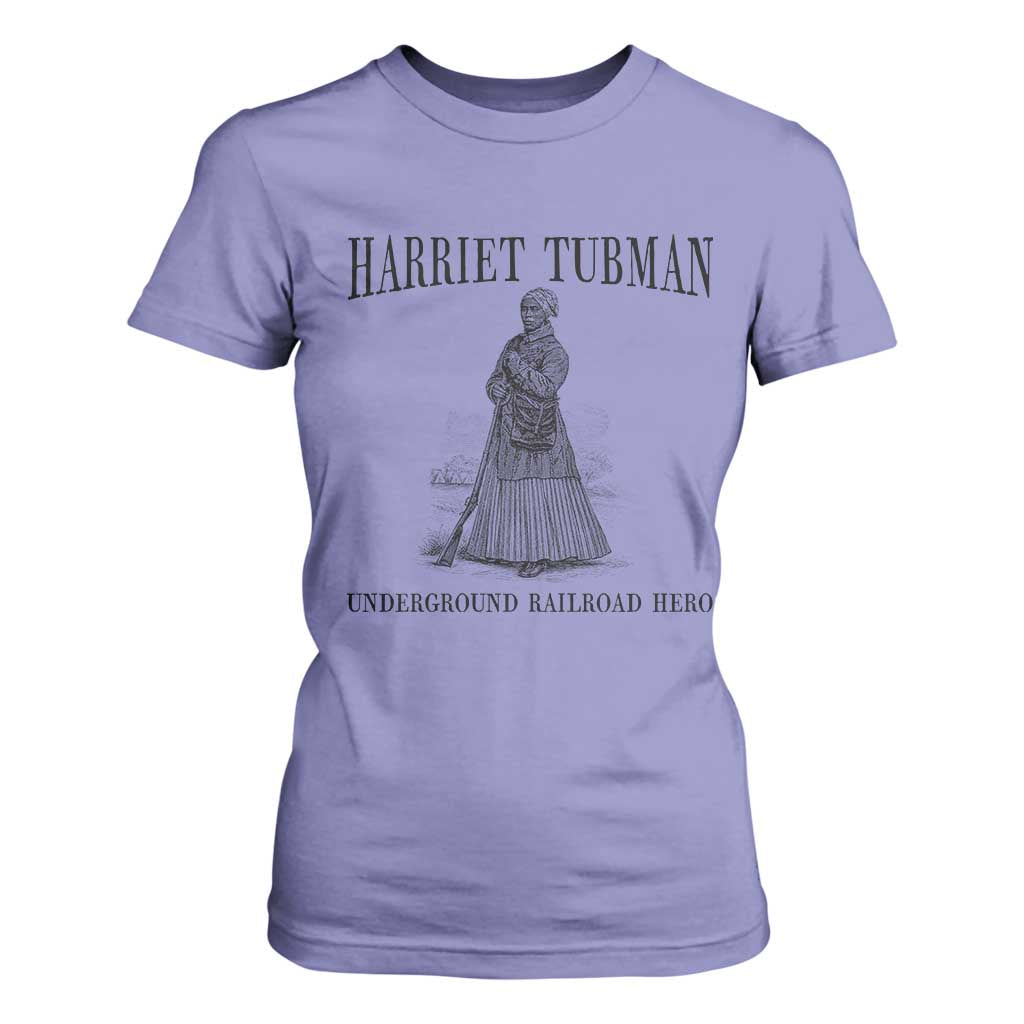 Harriet Tubman T Shirt For Women Underground Railroad Freedom Leader TS12 Violet Print Your Wear