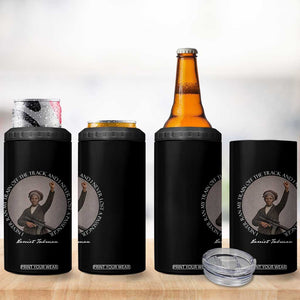 Harriet Tubman Quote 4 in 1 Can Cooler Tumbler I Never Ran My Train Off The Track TS12 Print Your Wear