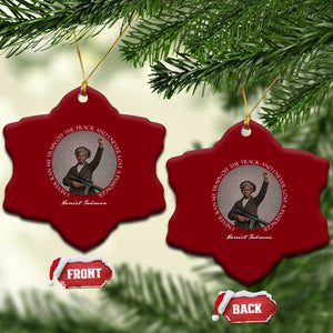Harriet Tubman Quote Ceramic Ornament I Never Ran My Train Off The Track TS12 Print Your Wear