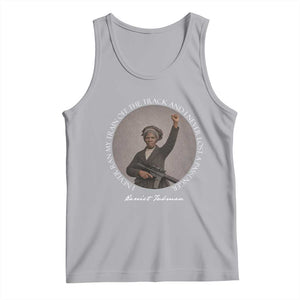 Harriet Tubman Quote Tank Top I Never Ran My Train Off The Track TS12 Athletic Heather Print Your Wear