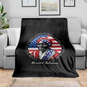Harriet Tubman Patriotic Throw Blanket Black History Month Gift TS12 Print Your Wear