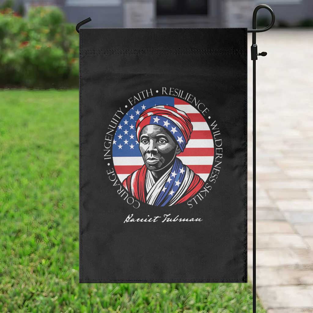 Harriet Tubman Patriotic Garden Flag Black History Month Gift TS12 Print Your Wear