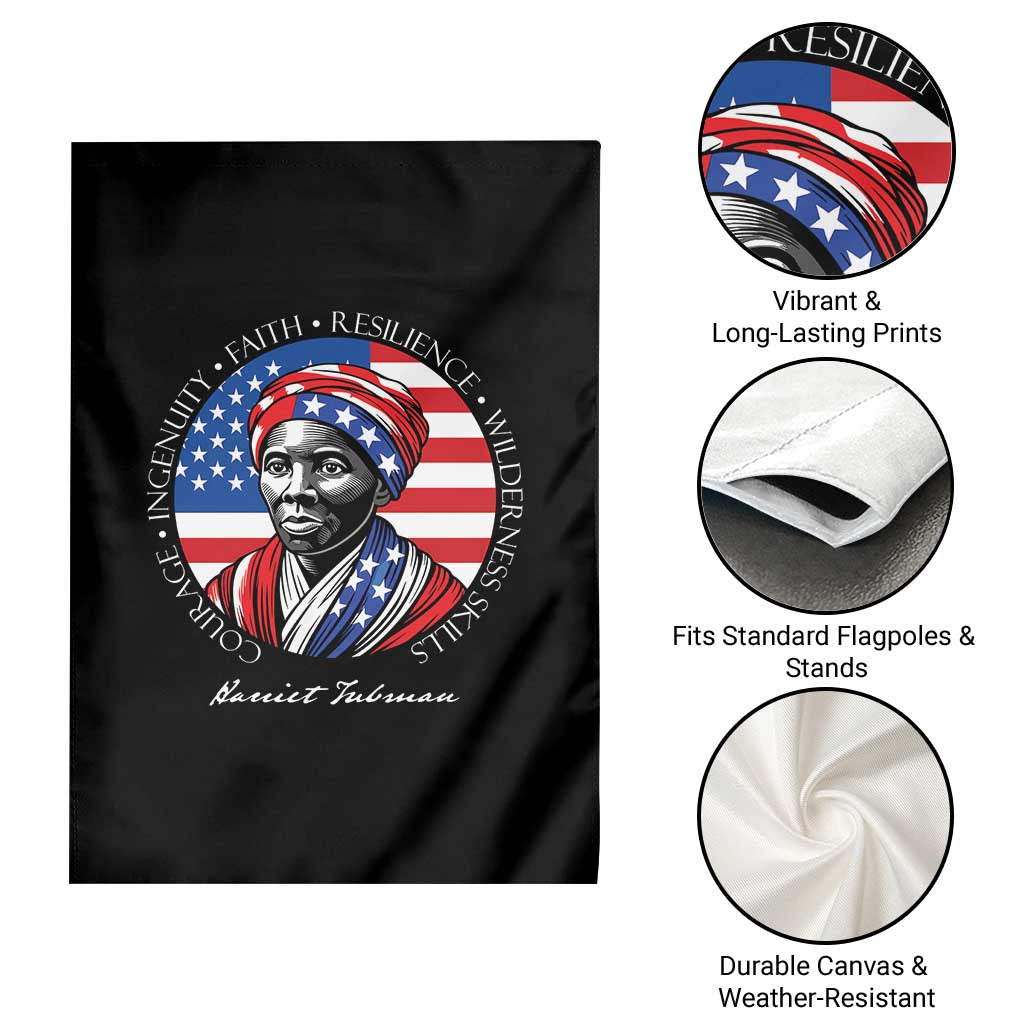 Harriet Tubman Patriotic Garden Flag Black History Month Gift TS12 Print Your Wear
