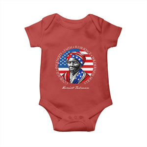 Harriet Tubman Patriotic Baby Onesie Black History Month Gift TS12 Red Print Your Wear