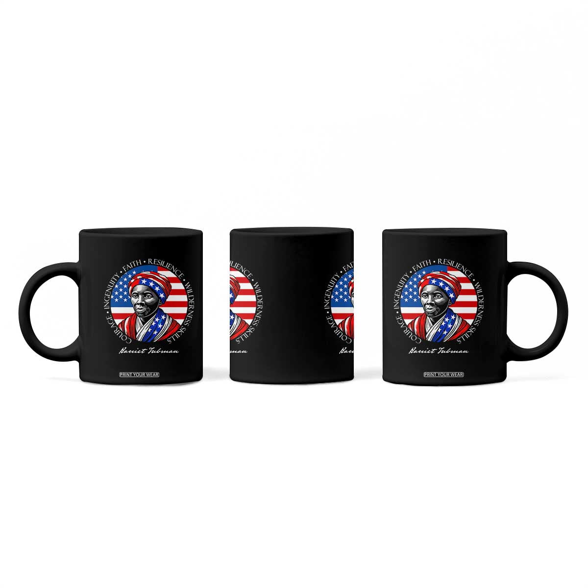 Harriet Tubman Patriotic Coffee Mug Black History Month Gift TS12 Print Your Wear