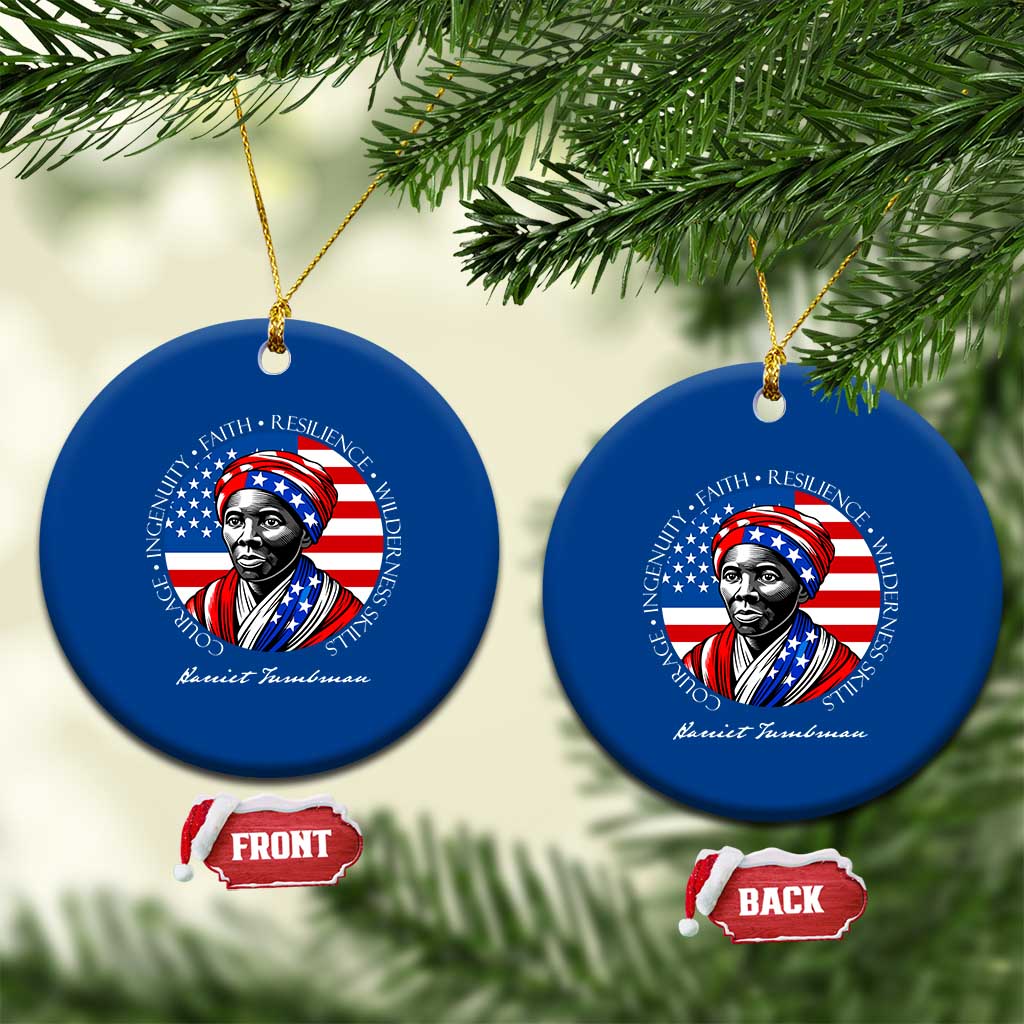 Harriet Tubman Patriotic Ceramic Ornament Black History Month Gift TS12 1pc Blue Print Your Wear