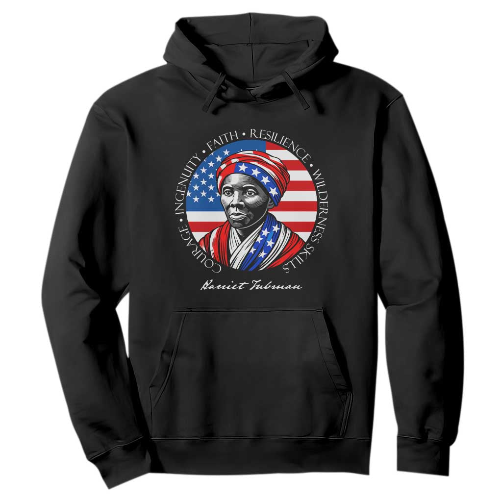 Harriet Tubman Patriotic Hoodie Black History Month Gift TS12 Black Print Your Wear