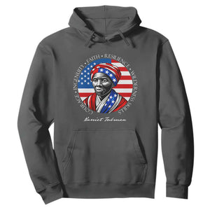 Harriet Tubman Patriotic Hoodie Black History Month Gift TS12 Dark Heather Print Your Wear