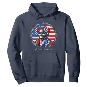 Harriet Tubman Patriotic Hoodie Black History Month Gift TS12 Navy Print Your Wear