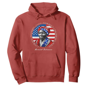 Harriet Tubman Patriotic Hoodie Black History Month Gift TS12 Red Print Your Wear