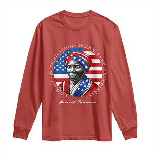 Harriet Tubman Patriotic Long Sleeve Shirt Black History Month Gift TS12 Red Print Your Wear