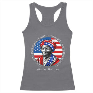 Harriet Tubman Patriotic Racerback Tank Top Black History Month Gift TS12 Charcoal Print Your Wear