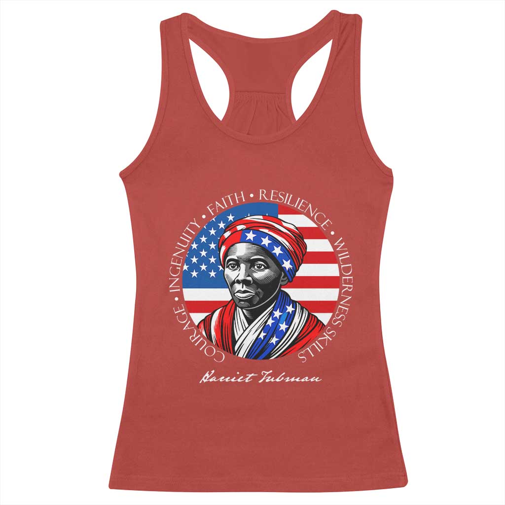 Harriet Tubman Patriotic Racerback Tank Top Black History Month Gift TS12 Red Print Your Wear