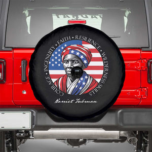 Harriet Tubman Patriotic Spare Tire Cover Black History Month Gift TS12 Black Print Your Wear