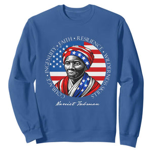 Harriet Tubman Patriotic Sweatshirt Black History Month Gift TS12 Royal Blue Print Your Wear