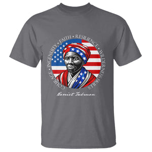 Harriet Tubman Patriotic T Shirt Black History Month Gift TS12 Charcoal Print Your Wear