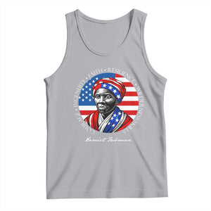 Harriet Tubman Patriotic Tank Top Black History Month Gift TS12 Athletic Heather Print Your Wear