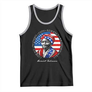 Harriet Tubman Patriotic Tank Top Black History Month Gift TS12 Black Athletic Heather Print Your Wear