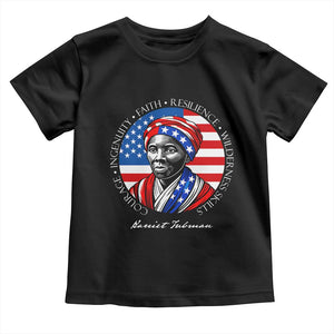 Harriet Tubman Patriotic Toddler T Shirt Black History Month Gift TS12 Black Print Your Wear