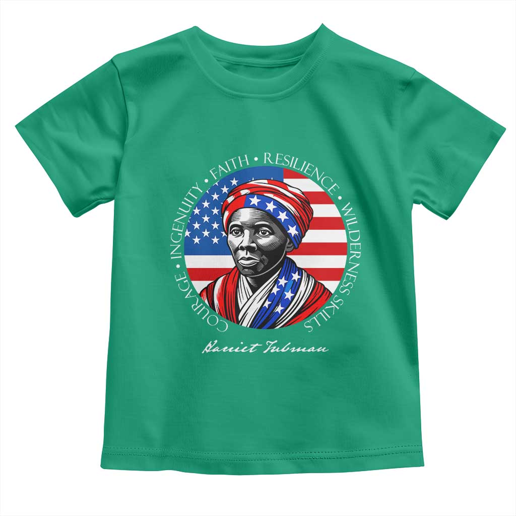 Harriet Tubman Patriotic Toddler T Shirt Black History Month Gift TS12 Irish Green Print Your Wear