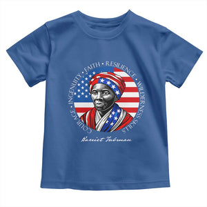 Harriet Tubman Patriotic Toddler T Shirt Black History Month Gift TS12 Royal Blue Print Your Wear