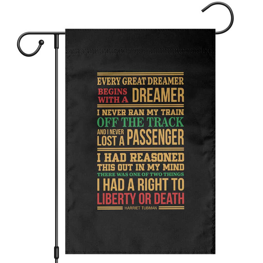 Harriet Tubman Powerful Quote Garden Flag Strong Black Women Pride TS12 Black Print Your Wear