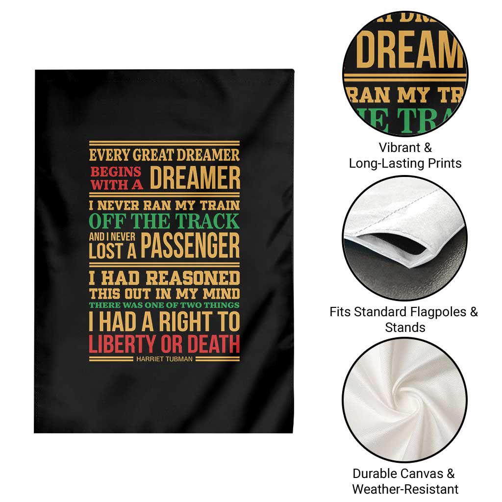 Harriet Tubman Powerful Quote Garden Flag Strong Black Women Pride TS12 Print Your Wear