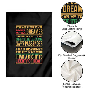 Harriet Tubman Powerful Quote Garden Flag Strong Black Women Pride TS12 Print Your Wear
