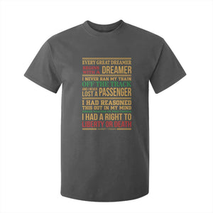 Harriet Tubman Powerful Quote T Shirt For Kid Strong Black Women Pride TS12 Dark Heather Print Your Wear