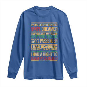 Harriet Tubman Powerful Quote Long Sleeve Shirt Strong Black Women Pride TS12 Royal Blue Print Your Wear