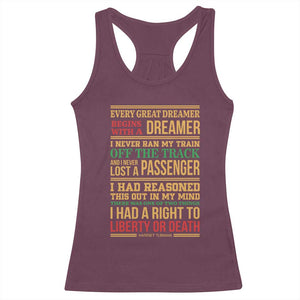 Harriet Tubman Powerful Quote Racerback Tank Top Strong Black Women Pride TS12 Maroon Print Your Wear