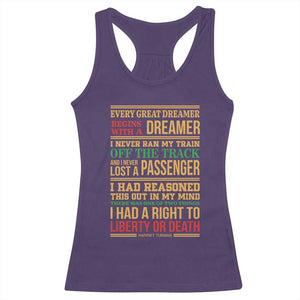 Harriet Tubman Powerful Quote Racerback Tank Top Strong Black Women Pride TS12 Purple Print Your Wear