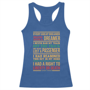 Harriet Tubman Powerful Quote Racerback Tank Top Strong Black Women Pride TS12 Royal Blue Print Your Wear